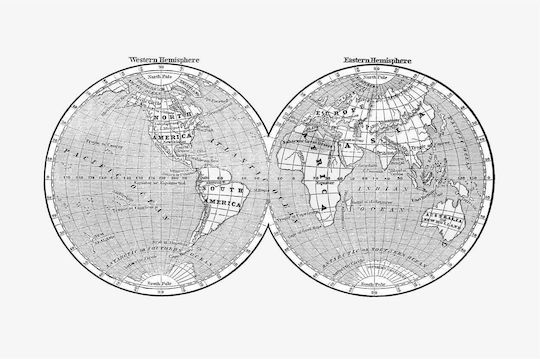 World Πίνακας σε Καμβά 170x115cm