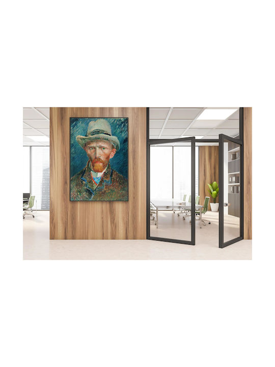 Self-portrait 1887 Painting Copy of Van Gogh on Canvas 40x65cm