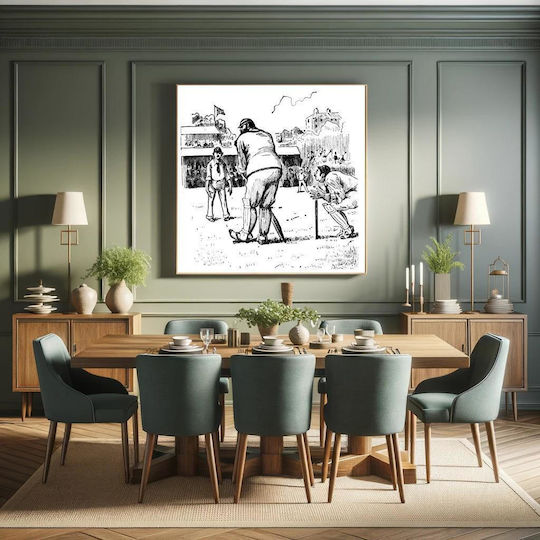 Image From Mr. Punch's Book Of Sports, A Collection Of Sports-related Humour And Cartoons From Punch Magazine Circa 1910 Painting on Canvas 50x50cm