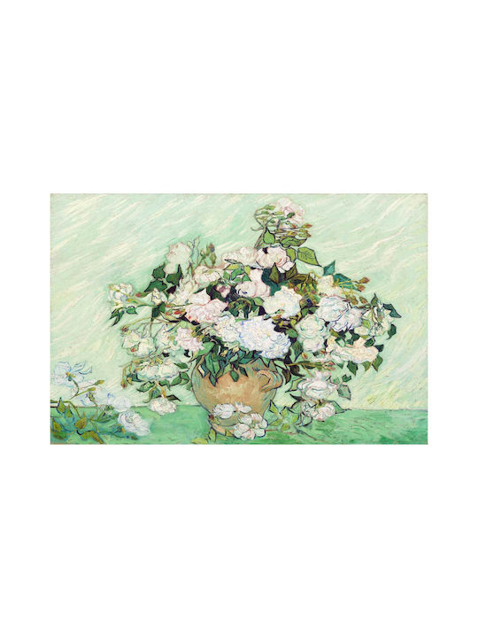 Roses 1890 Painting Copy of Van Gogh on Canvas 65x40cm