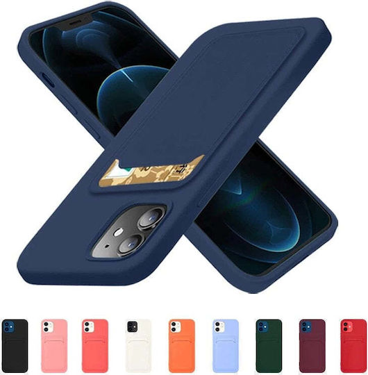 Hqwear Silicone Case Card Case Iphone 12 Pro Max Orange