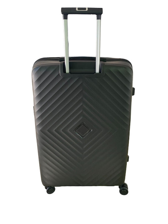 Ormi Großer Reisekoffer Hartschalen Black mit 4 Räder Höhe 75cm ESH-1240
