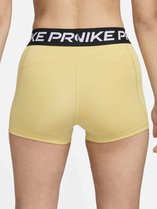 Nike Pro 3'' Women's Training Legging Shorts Saturn Gold