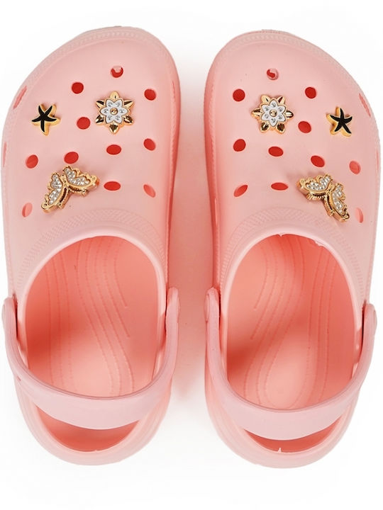 Piazza Shoes Femei Sabot Roz