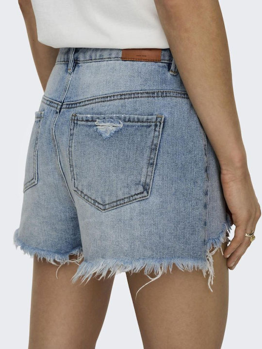 Only Women's Jean High-waisted Shorts Light Blue