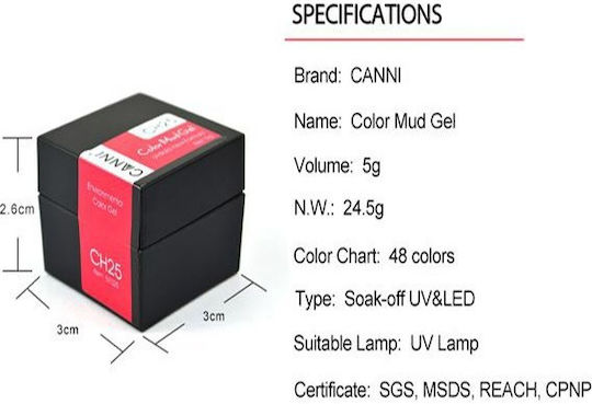 Canni Gel Gel pentru Unghii CH37 5gr