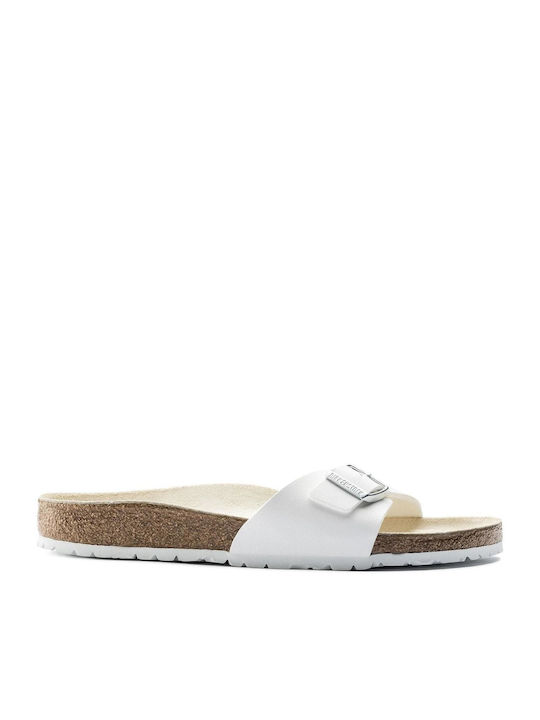 Birkenstock Classic Madrid Bf Γυναικεία Σανδάλια Ανατομικά σε Λευκό Χρώμα