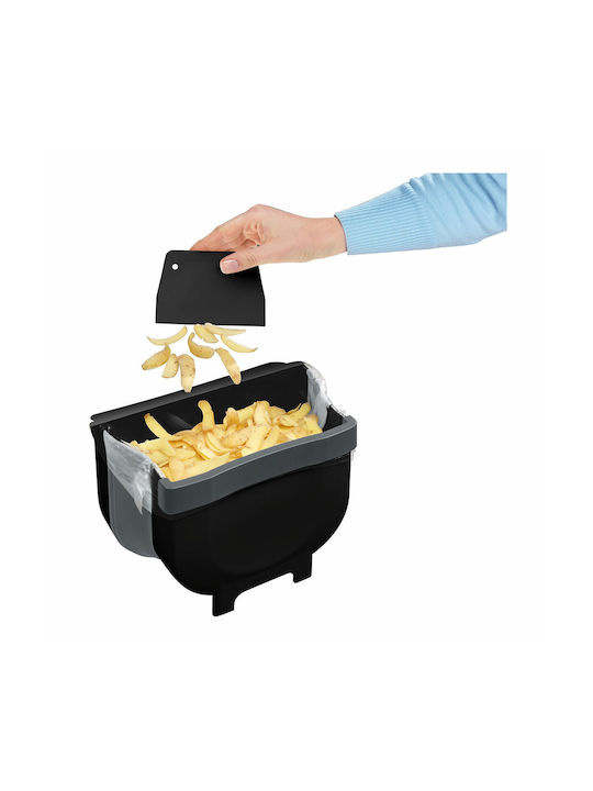 Wenko Wenko Waste Bin Plastic Black 5L