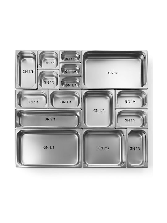 Hendi General Use Vase with Lid made of Stainless Steel Grey 32.5x10x53cm 1 Piece