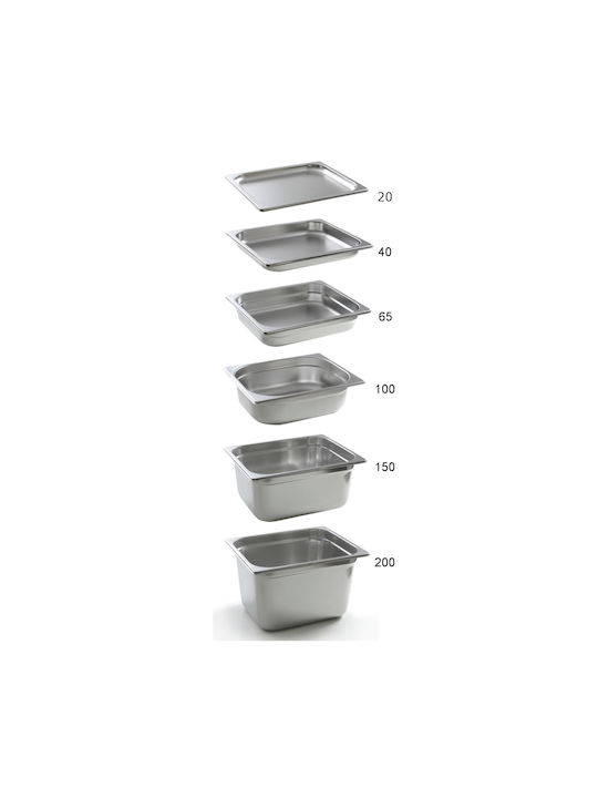 Hendi General Use Vase with Lid made of Stainless Steel Grey 32.5x10x53cm 1 Piece