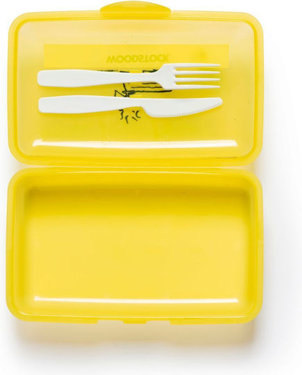 Excelsa Microwave Plastic Lunch Box Woodstock Yellow 500ml