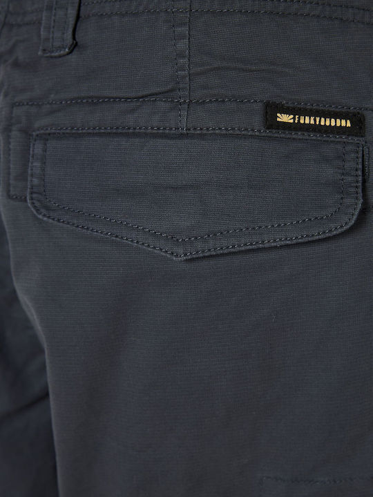 Trousers Cargo Elastic in Loose Fit Gray