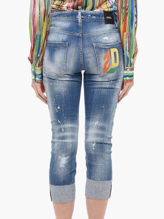 Dsquared2 Women's Jean Trousers Blue Navy