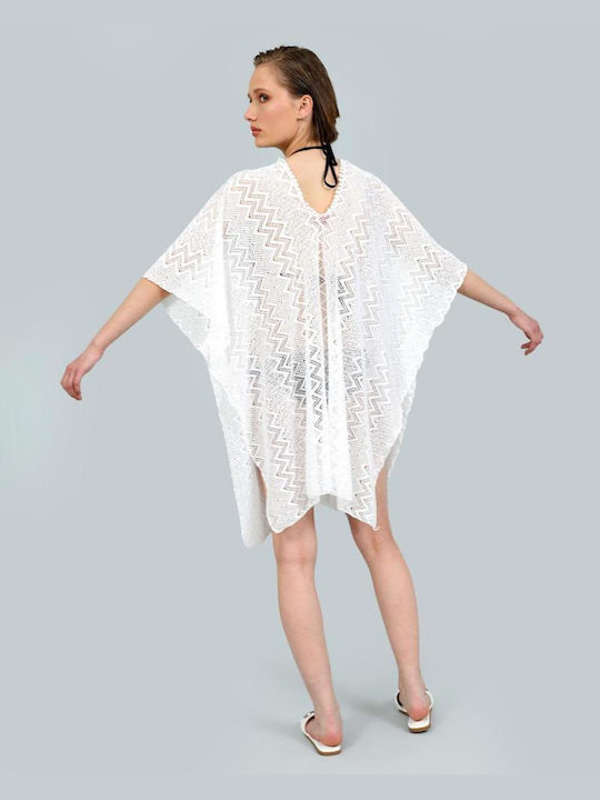 Doca Feminin Caftan de Plajă Alb