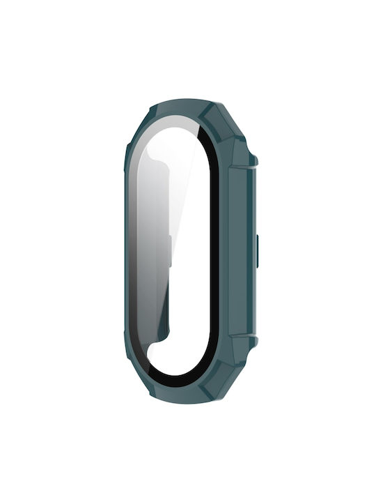Xiaomi Mi Band 8 Pc + Tempered Glass Integrated Protective Watch Case Green Pine