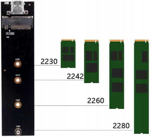 Zenwire Θήκη για Σκληρό Δίσκο M.2 SATA III NVME με σύνδεση USB 3.0