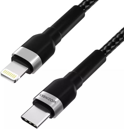 Wozinsky USB-C to Lightning Cable 30W Μαύρο 2m (WNBCL2)