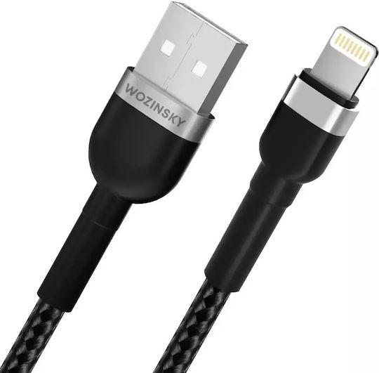 Wozinsky USB-A to Lightning Cable Μαύρο 2m (WNBAL2)