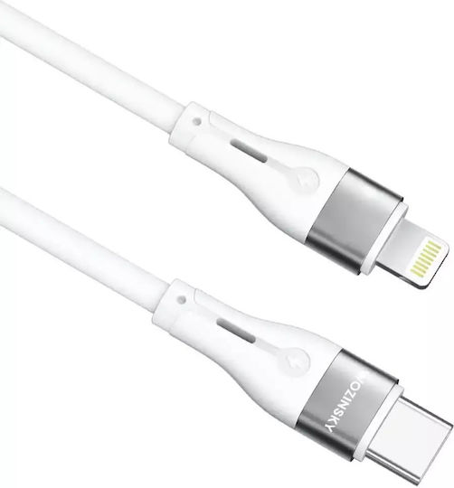 Wozinsky USB-C to Lightning Cable 27W Λευκό 1m (WSTCL1)
