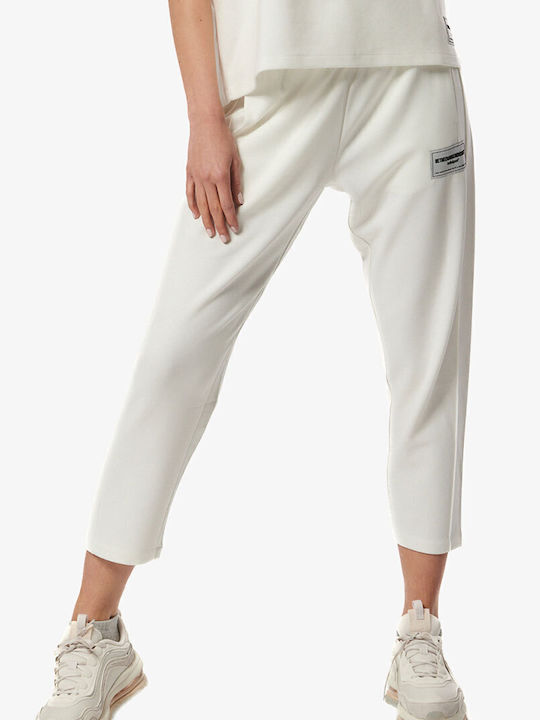 Body Action Παντελόνι Φόρμας Fleece White