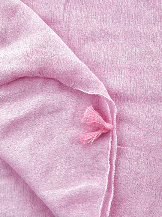 Green Women's Shawl 03-2364 Viscose Pink