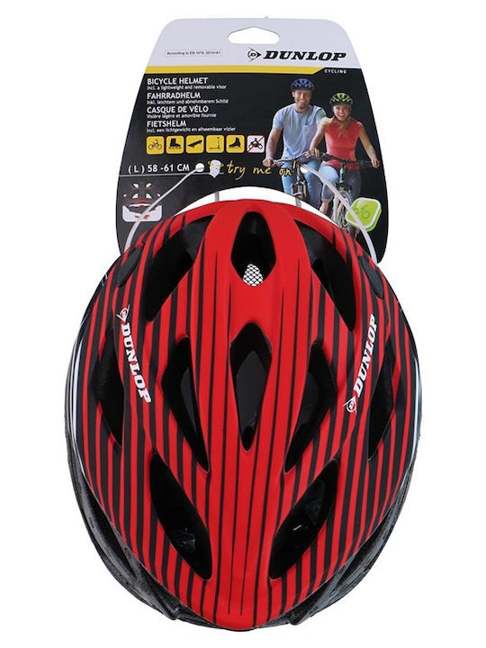 Dunlop Велосипедна Каска За Планинско Колоездене Червена