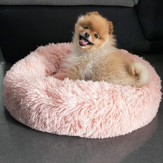 Soft Bed Dog Cat Dirty Pink 80 Cm