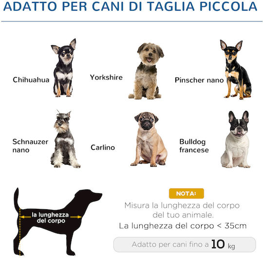 Κρεβάτι Pawhut Raised Dog Αναπνεύσιμο Κάθισμα Ατσάλι Ύφασμα 61x46x18 Cm Καφέ Μαύρο