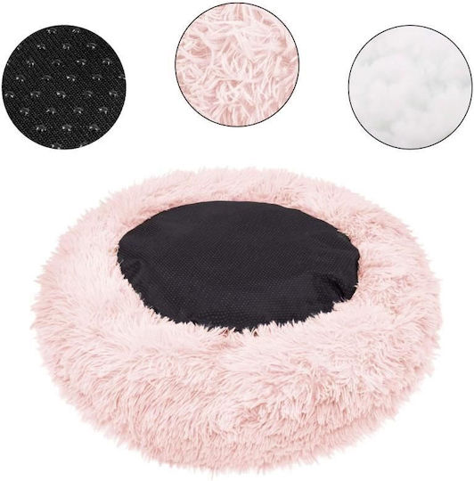 Soft Bed Dog Cat Dirty Pink 70 Cm