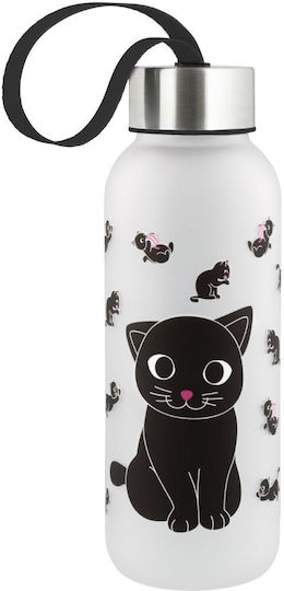 Pylones Kinder Trinkflasche Kunststoff mit Schraubverschluss Auslaufsicher Orange 420ml