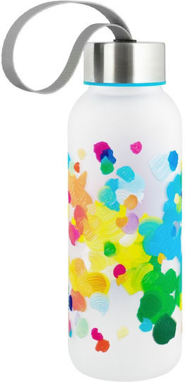 Pylones Kinder Trinkflasche Kunststoff mit Schraubverschluss Auslaufsicher Orange 420ml