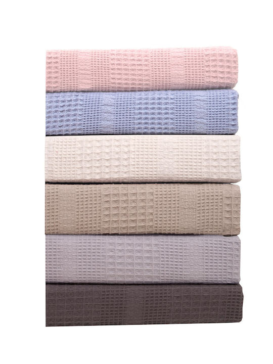 Viopros Blanket Cot Waffle Gray Gray 120x160cm