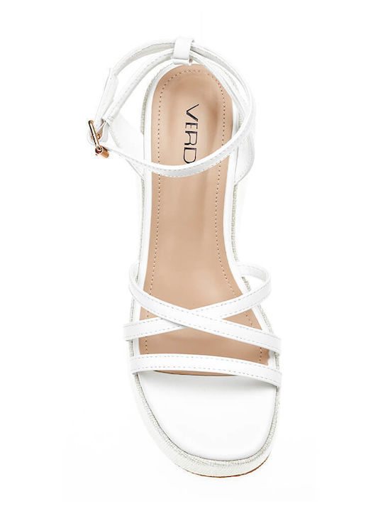 Women's Fabric Platform Shoes White