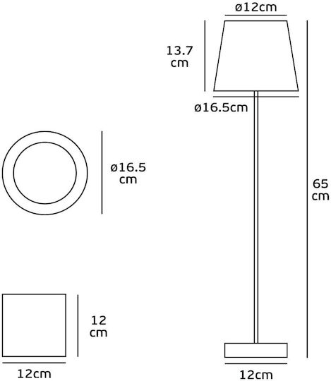 VK Lighting LED Лампа за под В65см. Сив VK Lighting LED Лампа за под В65см. Сив