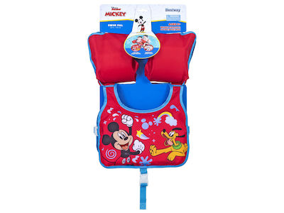 Bestway Inflatable Life Jacket with Arm Floats Disney Mickey Mouse 51cm 9101c 9101c