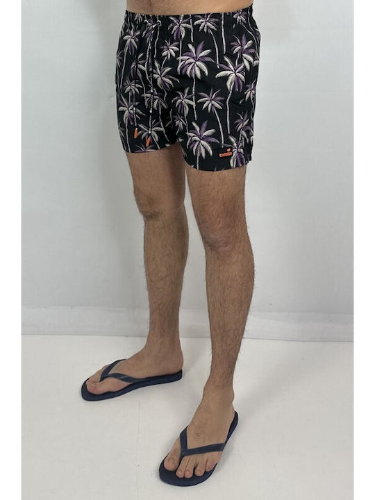 Bluepoint Men's Swimwear Shorts Black Floral