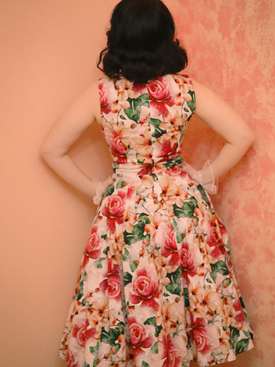 Vintage Maxi Kleid Blumen