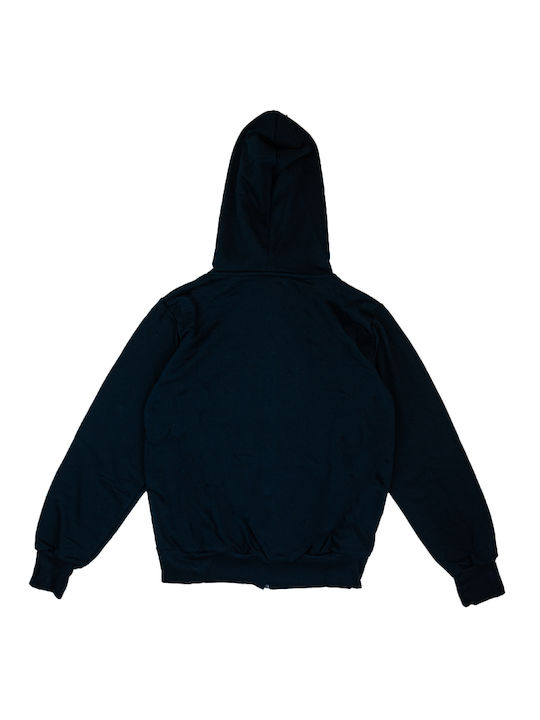 Paco & Co Men's Sweatshirt Jacket with Hood Blue