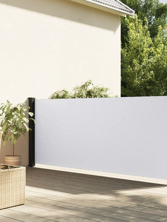vidaXL Πλαϊνό Ρολό Σκίασης Βεράντας Λευκό 1x3m