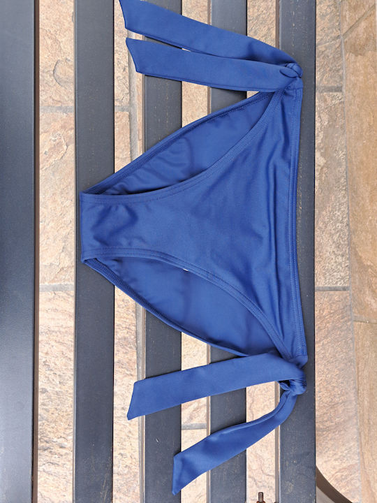Essentials Bikini Slip with Ties Navy Blue