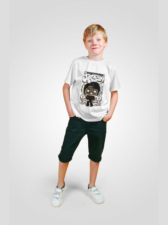 Pop Culture Kids T-shirt White James Brown