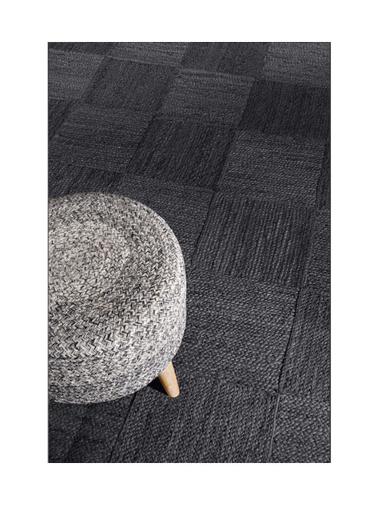 Guy Laroche Galleria Teppich Rechteckig aus Jute Anthracite