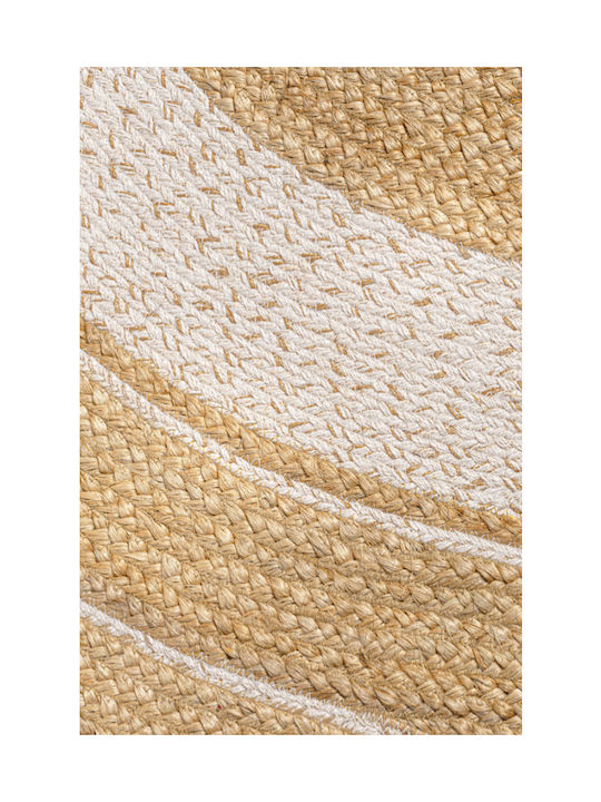 Guy Laroche Majestic Teppich Rund Sommer aus Jute Beige