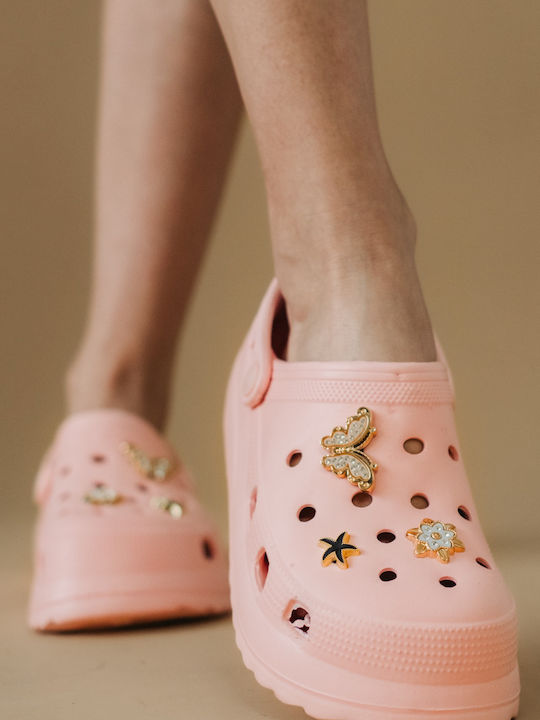The Shoemart Sonimix Femei Sabot Roz