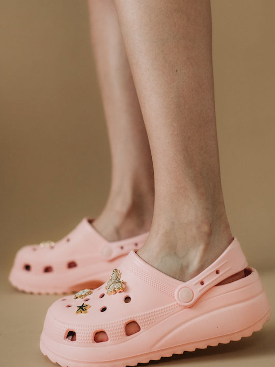 The Shoemart Sonimix Femei Sabot Roz