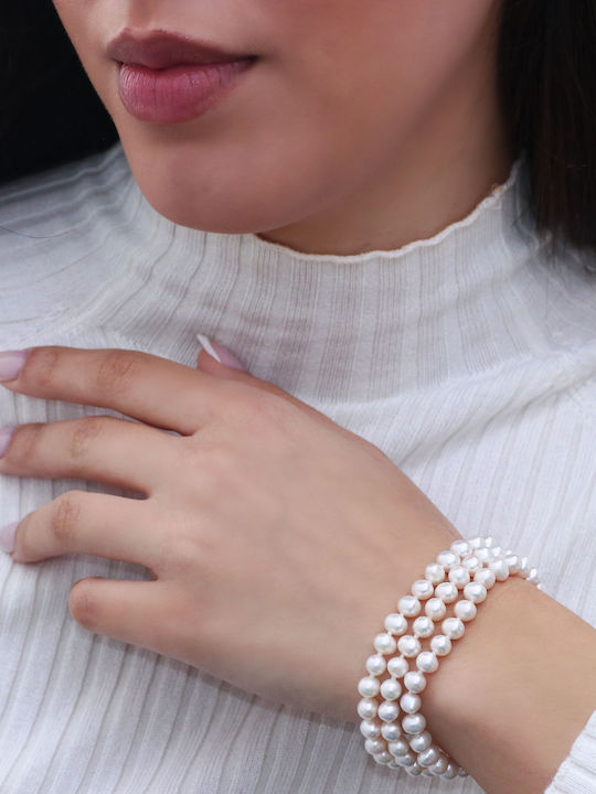 Bracelet made of Silver with Pearls