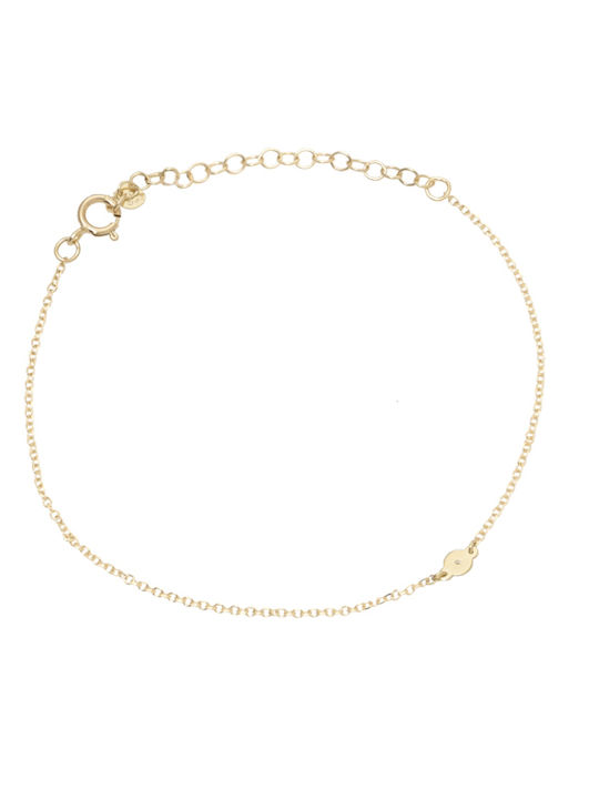 Kontopoulos Damen Armband aus Gold 14K mit Diamant