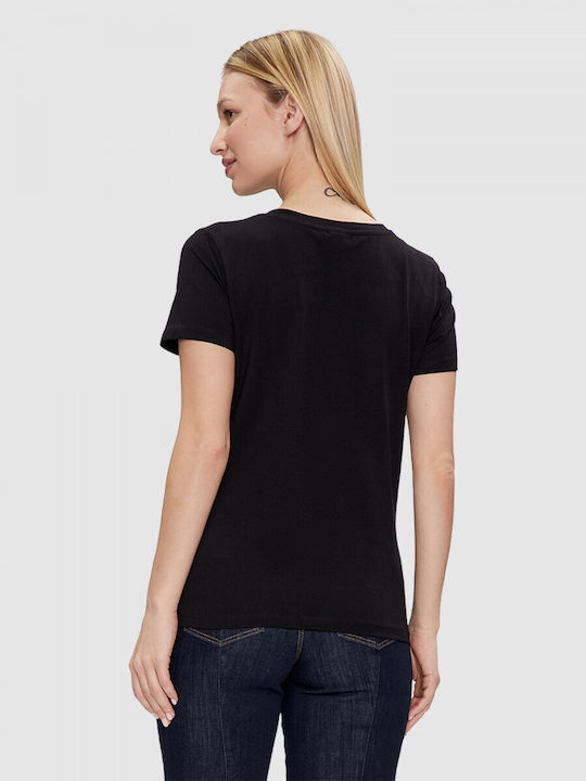 Guess Femeie Sport Tricou Black