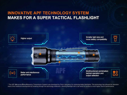 Dulotec Επαναφορτιζόμενος Φακός LED IP68 με Μέγιστη Φωτεινότητα 3200lm