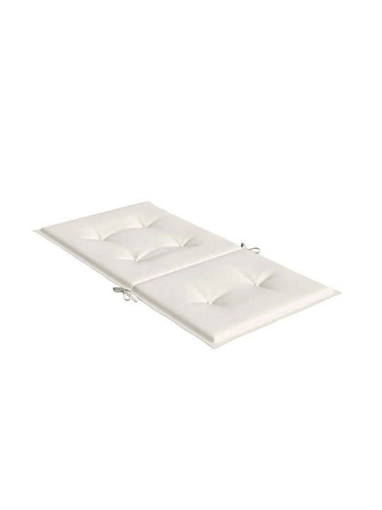 vidaXL Gartenstuhlkissen Mit Rückenlehne Beige 2Stück 50x100cm